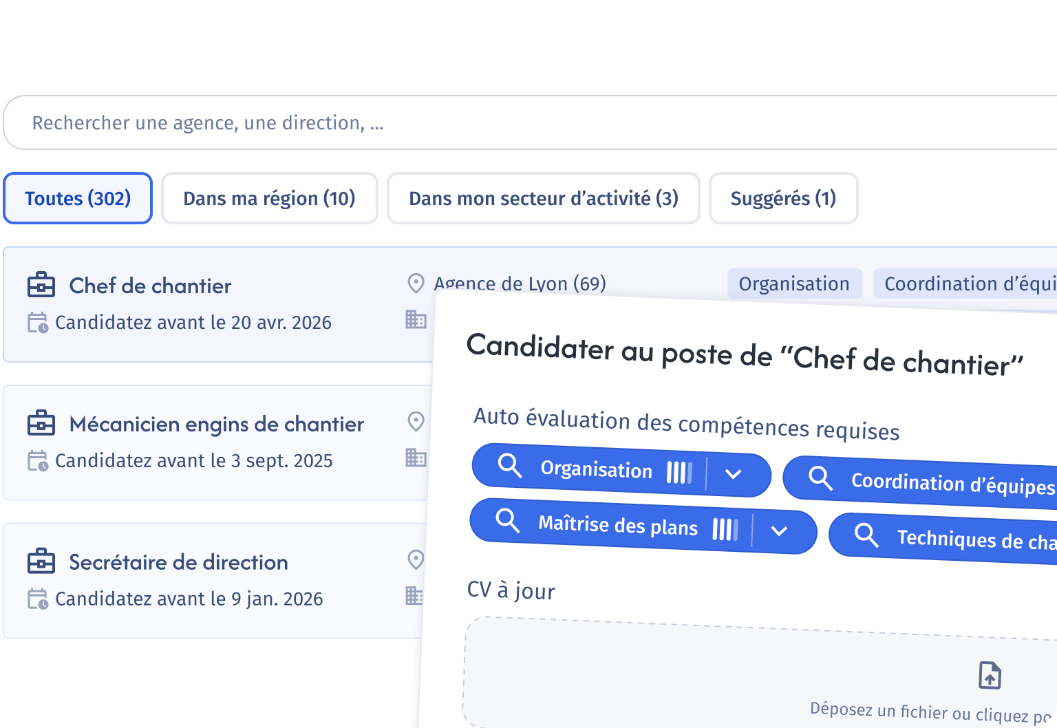 Bourse d'emploi interne dans Teedia