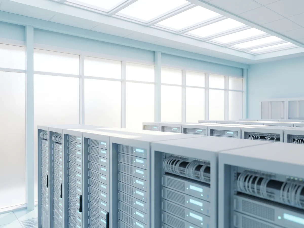Salle serveurs moderne d’un data center en France